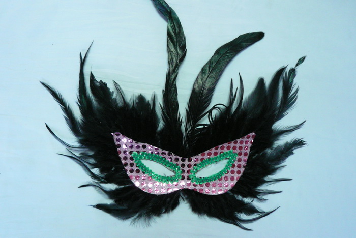  Дешевые маски из перьев для продажи - Сделано в Китае M-1022