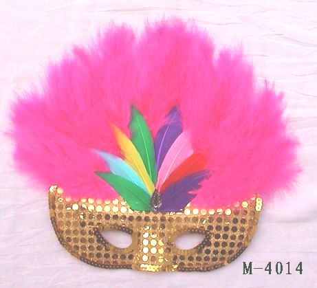  Дешевые маски из перьев для продажи - Сделано в Китае M-4014