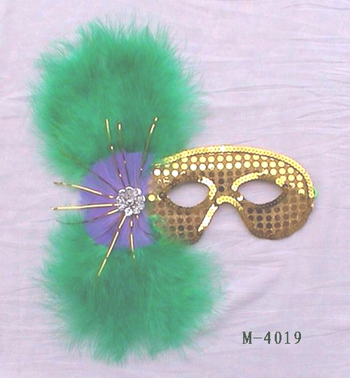  便宜的羽毛面具出售 - 中国制造 M-4019