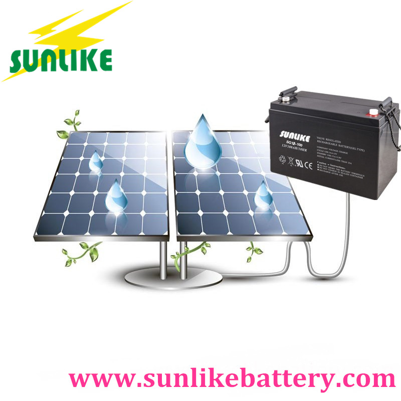 Gel Battery Rechargeable Battery 12V 100ah for Home Solar Systems