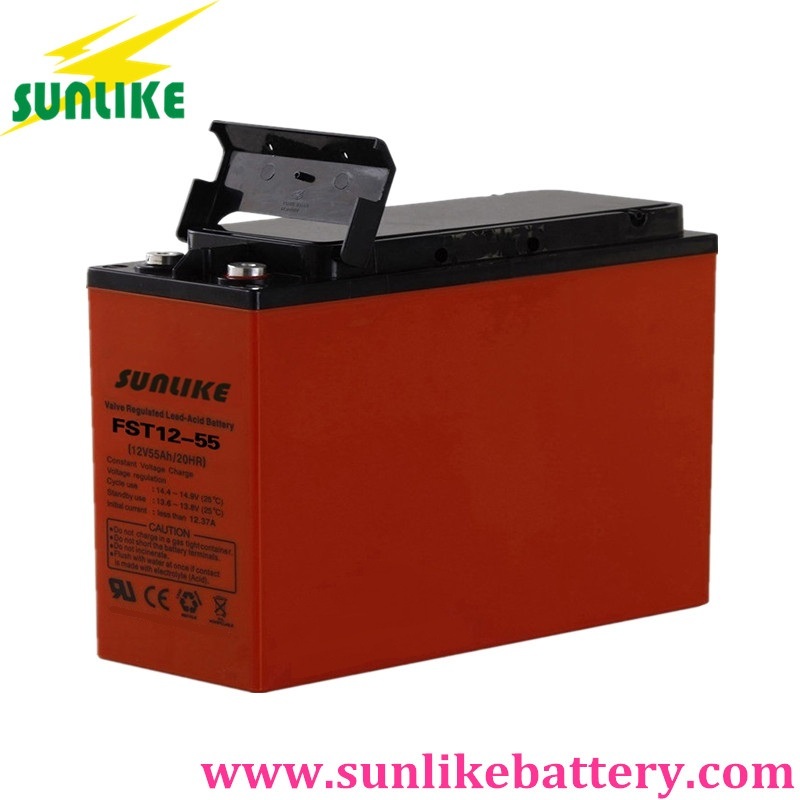 front terminal battery, front access terminal battery, telecom battery