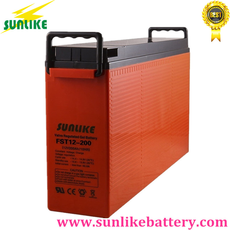deep cycle battery, front terminal battery, sunlike battery