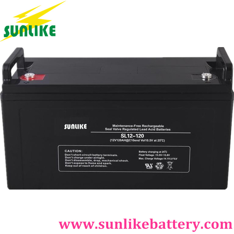 solar battery, lead acid battery, street light battery 12v120ah