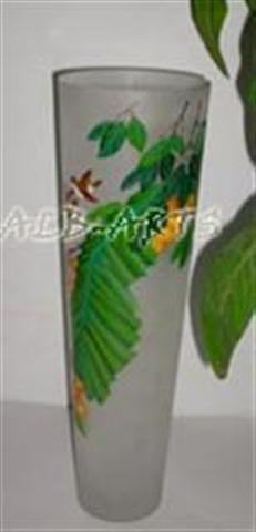 hand painted flower vases / glass vases
