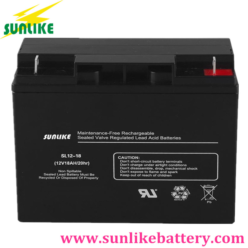 solar power battery, ups battery, deep cycle battery 12v18ah