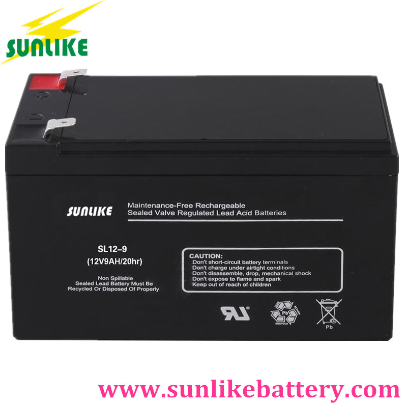 deep cycle battery 12v9ah, emergency light battery, ups battery