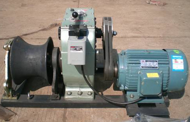 5T diesel motor ground / belt rotation / cable traction machine