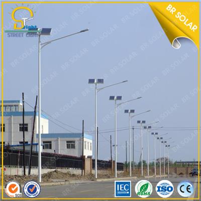 30W LED 6M pole Solar Street Lighting equal to 150W HPS Lamp