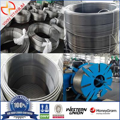 High Quality ATSM B338 G2 Titanium Welded Tubes In Coil For Cheimal Industry