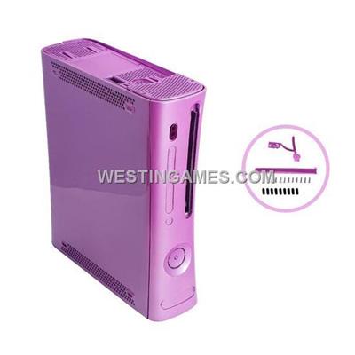 Full Console Housing Shell Case With HDMI Port Purple For Xbox360