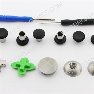11Pcs Metal Swap Thumbsticks Grips Stick And D-Pad Button Set For XBOX ONE Controller