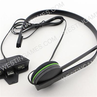 Original Wired Chat Headset With Adapter For Xbox One - Black