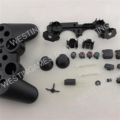 Full Wireless Controller Housing Cover Case To Replacement Original PS3 Controller - Black