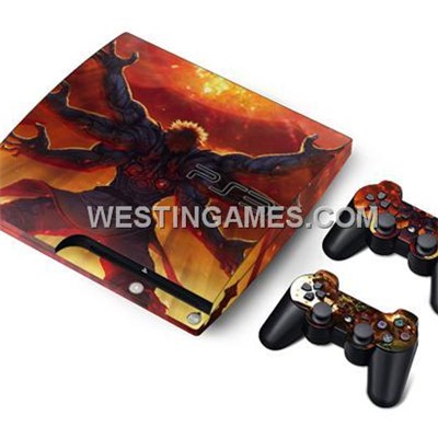 Crystal Epoxy Skin Sticker Colourful For PS3 Slim Console + 2 Controller Skin - 188 Themes