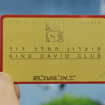 Full Color Printing RFID Plastic Card with Hot Gold Foil