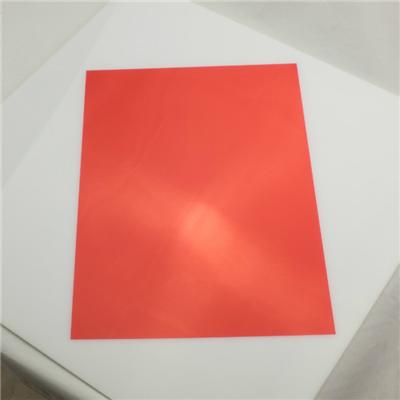 A4 Transparent Red 140mic PVC Binding Cover