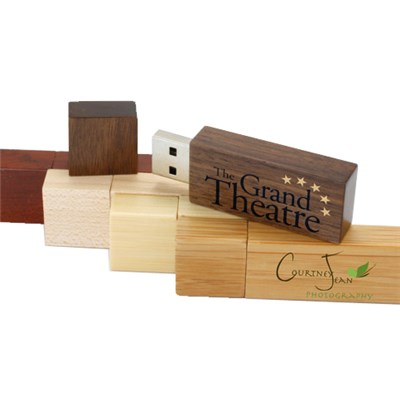 Rectangle Classical Wooden USB Disk
