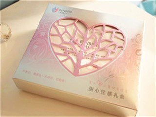 High Quality Cosmetic Bottle Gift Box With Heart Shape Window