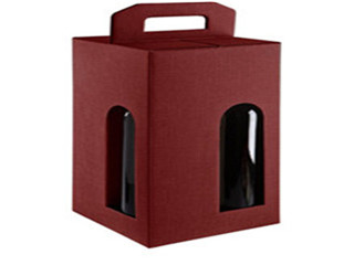 Paper Printed Square Wine Bottle Gift Box