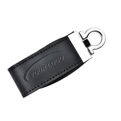 Button Type Leather USB Flash Drive