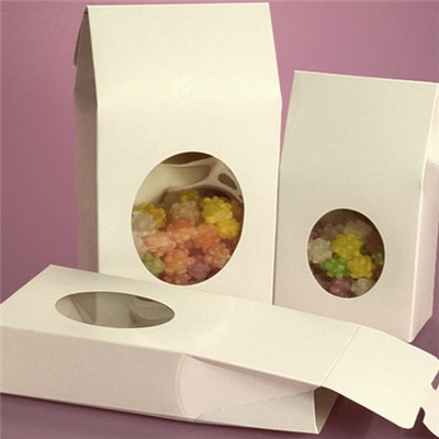 Oval Window Upright Candy Boxes