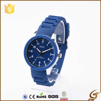 Silicone Band Wrist Watch With Pc 21 Movement