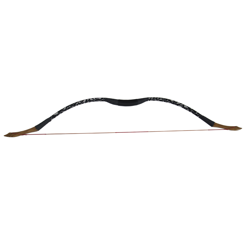 Handmade Mongolia Simulate Recurve Bow Silver Leaves Longbow Wooden Bow