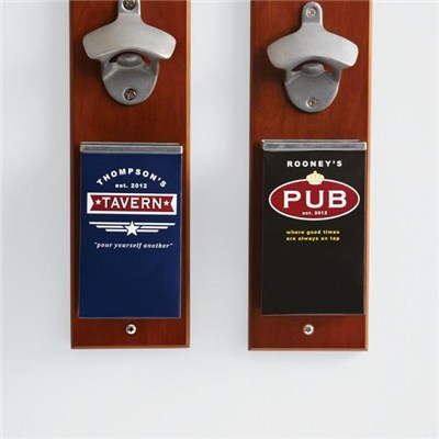 Wall Mount Bottle Opener With Metal Box Catcher DY-BO15