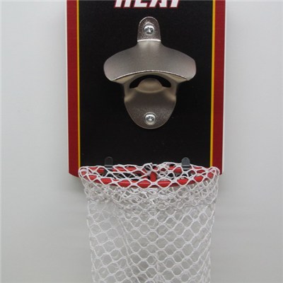Basketball Wall Mount Bottle Opener With Net Catcher DY-BO20