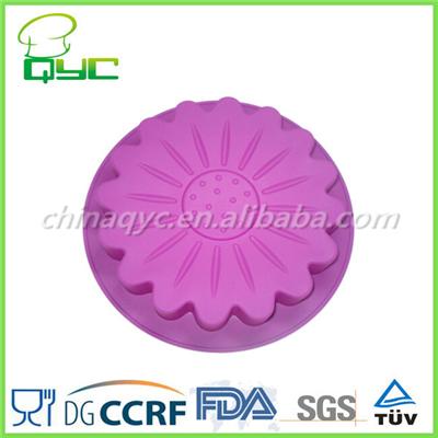 Non-stick Food Grade Silicone Round Flower Shaped Pizza Pan