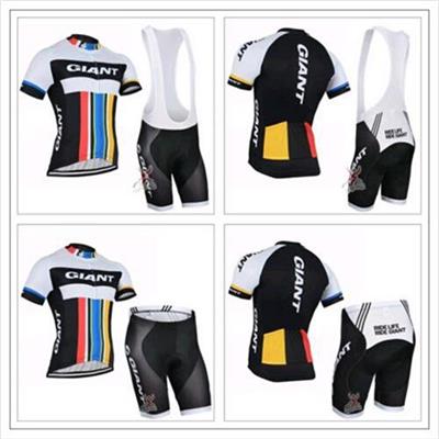 Cycling Jersey Sets Short Sleeve With Padded Bib Shorts/None Bib Trousers