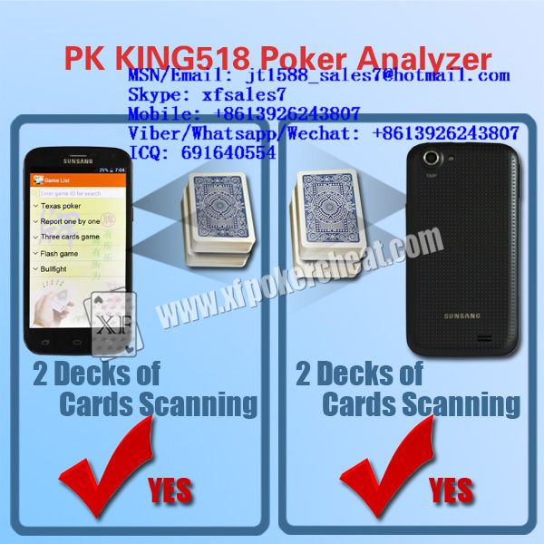 XF PK Кингу 518 Покер Анализаторы с 3 Различными Частотами Для Работы с Любыми Камерами Для Другого Покер Анализаторами / Беспроводной аудио устройство / обмануть игральные карты / отмеченные игральны