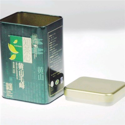 Metal Square Tea Tin Box
