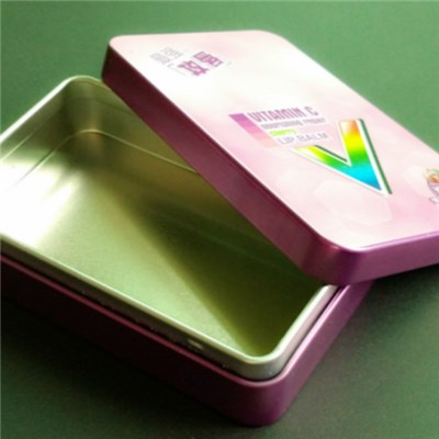 Colorful Metal Tinplate Candy Tin Containers With Cover