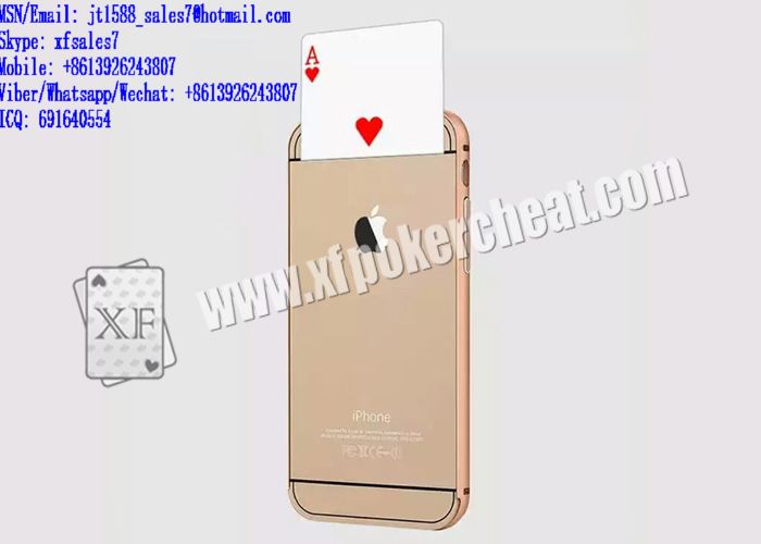 XF iPhone 6 Mobile Phone Poker Exchanger / Operate / Poker cheat marked cards / poker scanner / cards cheat / contact lenses / invisible ink / marked playing cards / cards playing cards / playing card