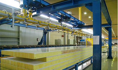 Panel stacker ,stacking machine using vacuum cap crane
