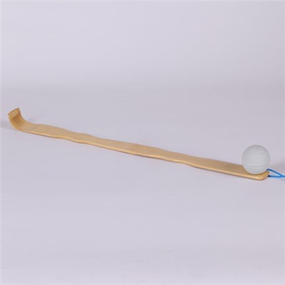 bamboo back-scratcher with knocking ball