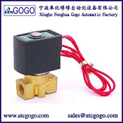 2/2 mini solenoid valve low pressure gas direct acting 230v 120v 1bar VITON