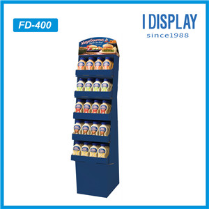 Manufacturer Wholesale Custom Shop Retail Snacks Food POS Cardboard Floor Display Shelves