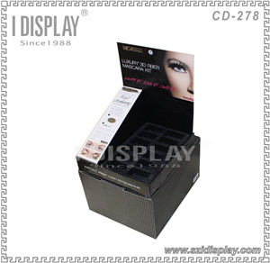 Fashionable Popular Cardboard Advertising Display Racks For Cosmetics