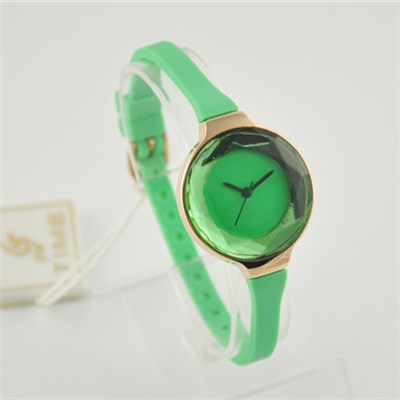 Ladies Silicon Watches With Cute And Bright Color Wristband