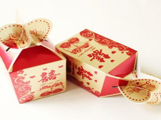 Cheap Paper Printed Wedding Candies Collapsible Gift Box