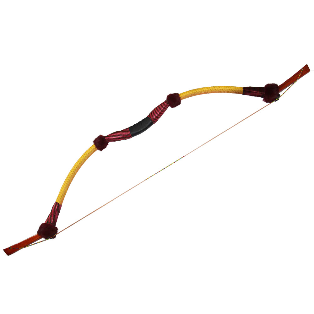 50lbs Recurve Bow Traditional Wooden Longbow for 400 spine Carbon/Fiberglass Arrow Hunting Target Shooting