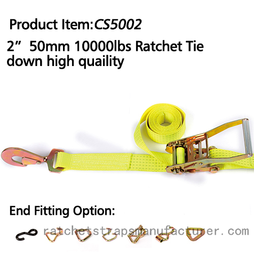 CS5002 2” 50mm 10000lbs Ratchet Tie down high quaility