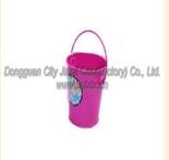 Various colors and designs tinplate ice bucket with tinplate handle for children use with free sample