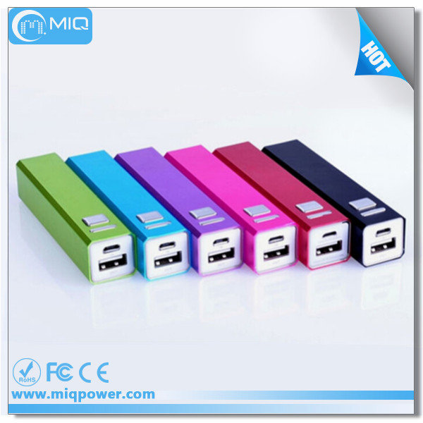 Water Transfer Printing Portable mobile power bank 2600mAh for Phone battery power supply