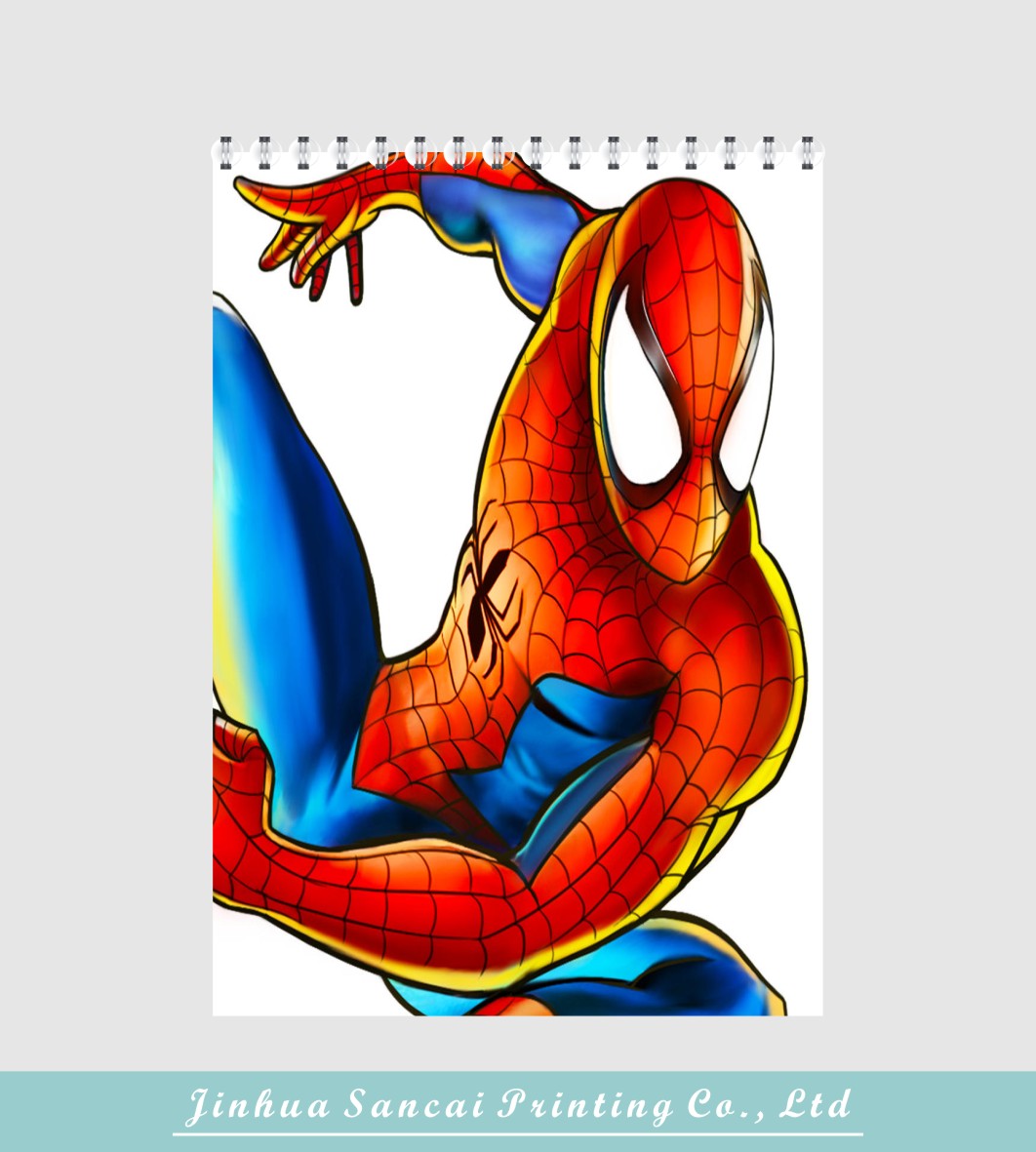 printed spider man cartoon book
