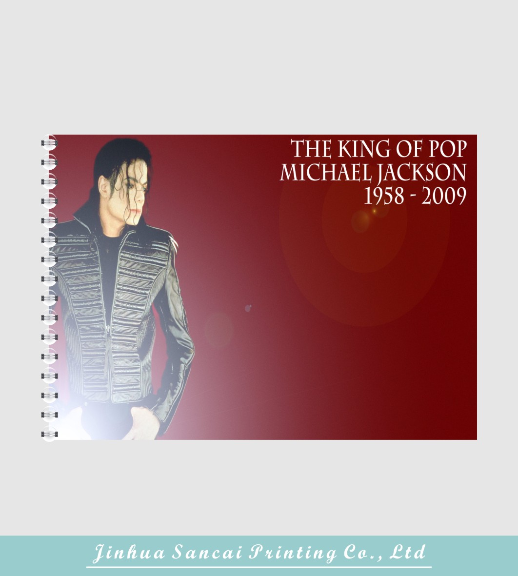 printed Michael Jackson cartoon book