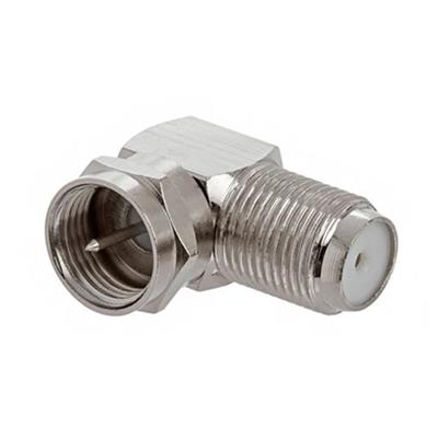 F-Type Female To F-Type Male Right Angle Connector (CT5074C)