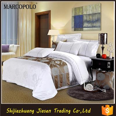 China Supplier Wholesale Luxury White Cotton Cheap Hotel Bed Linen